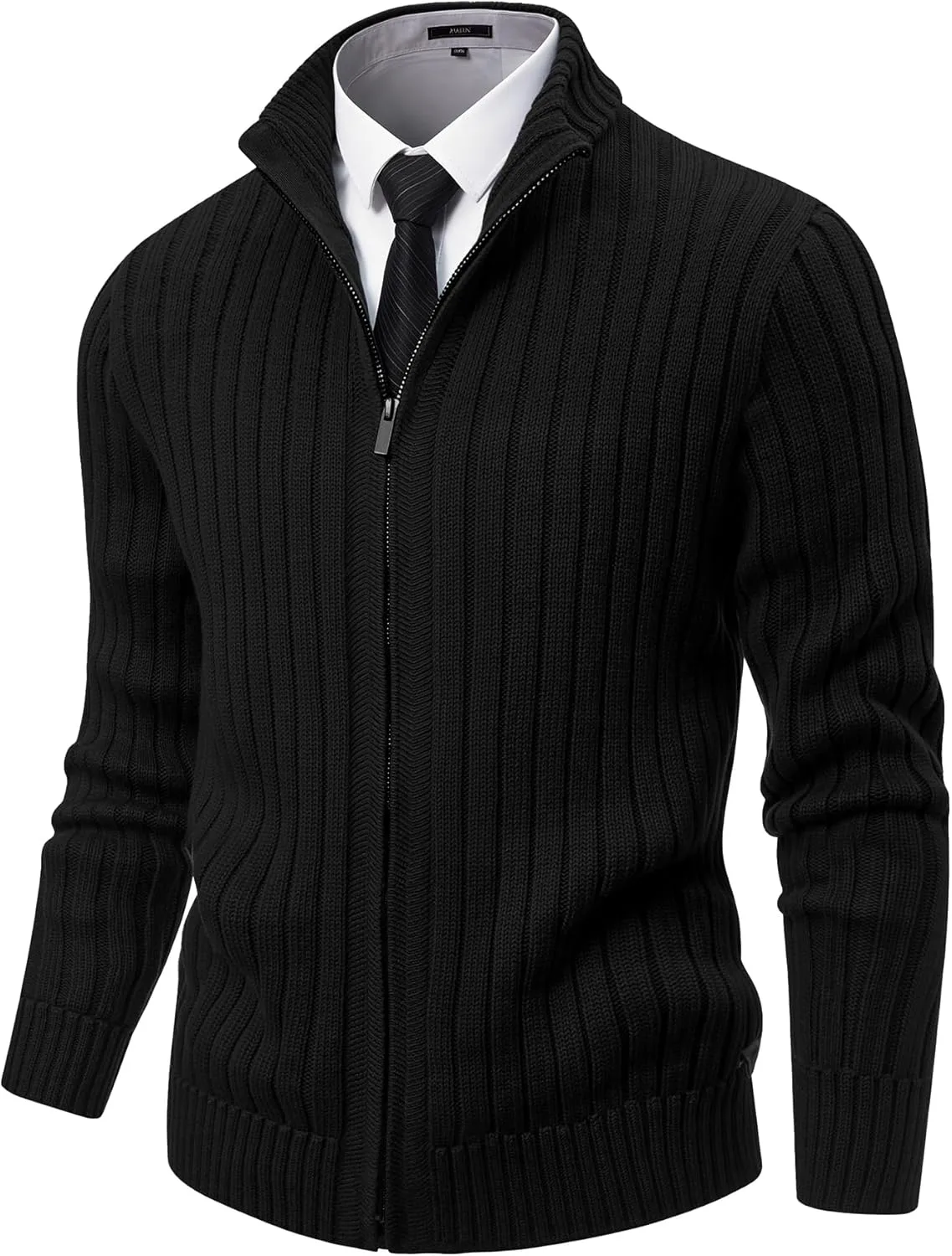 

Мужской кардиган NITAGUT с воротником стойкой, на молнии, slim fit, для зимы