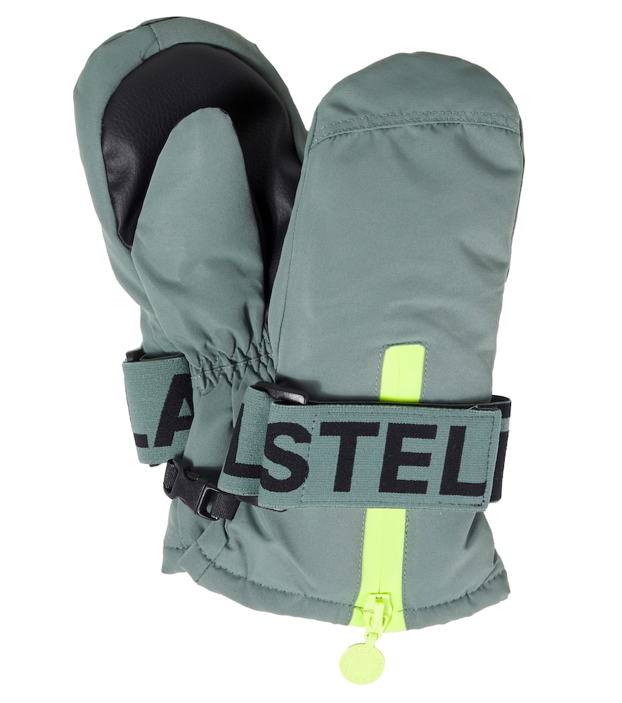 

Перчатки для лыж с принтом Stella McCartney Kids, Green