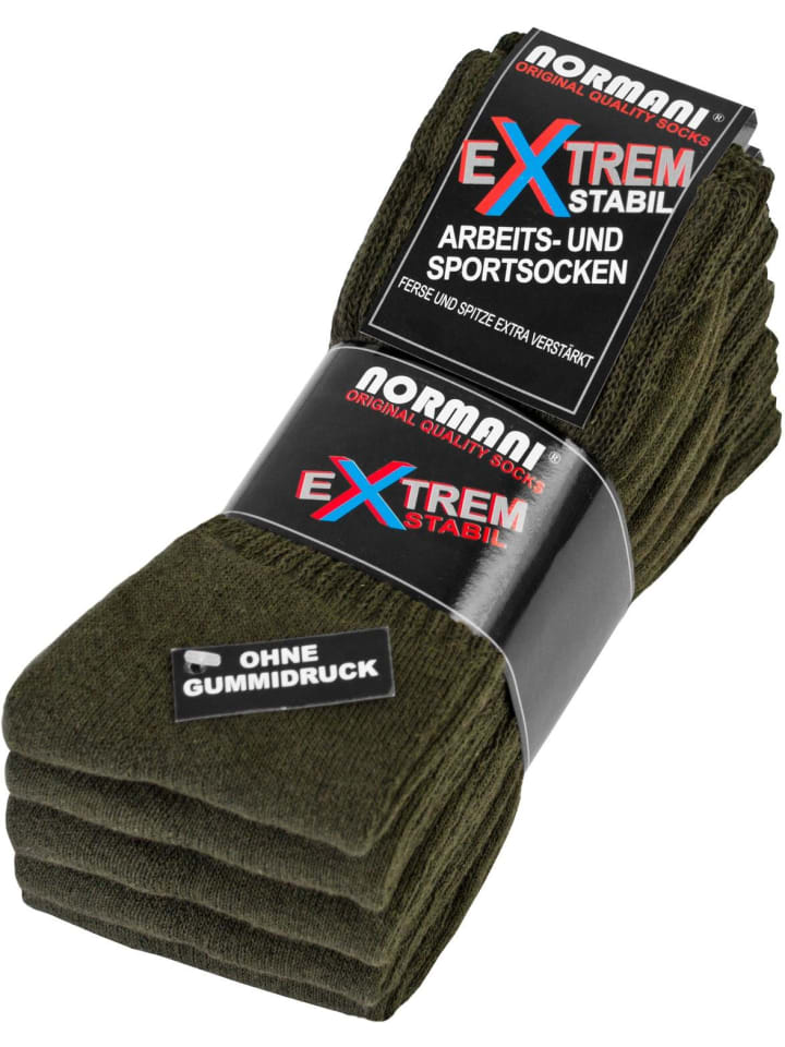 

Normani 10 пар чрезвычайно прочных рабочих и спортивных носков оливкового цвета