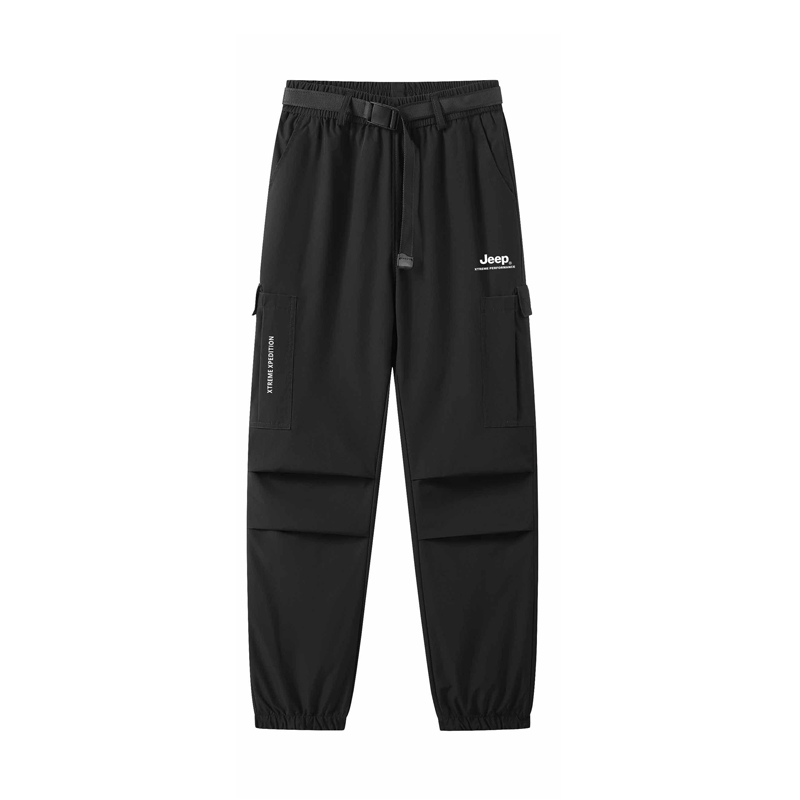 

Повседневные брюки Unisex Moderate Straight Fit Jeep, черный