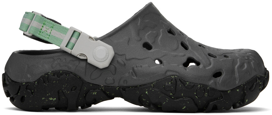 

Серые универсальные сабо Atlas Crocs