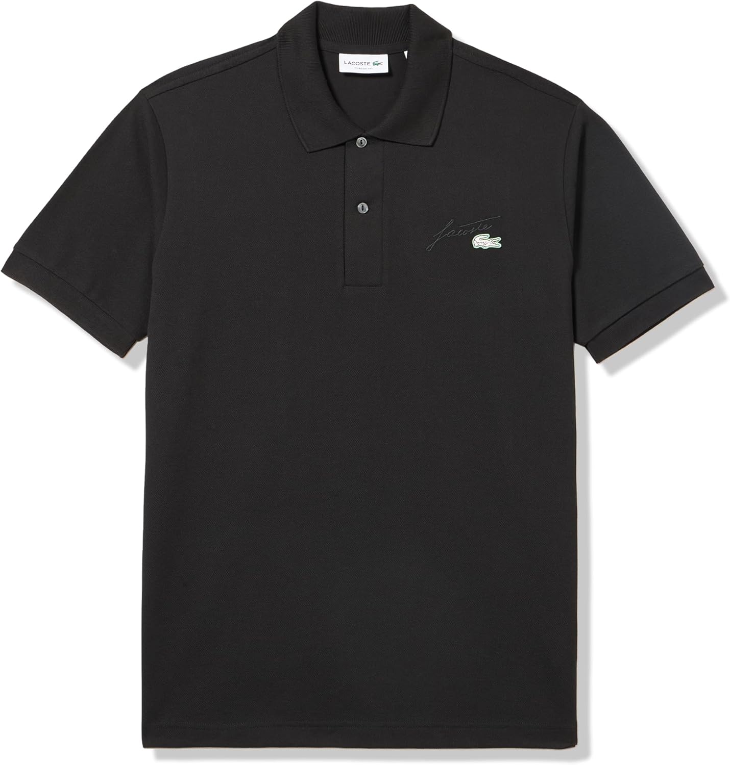 

Lacoste мужская классическая футболка поло с вышивкой mini-piqué, Black, Черный, Lacoste мужская классическая футболка поло с вышивкой mini-piqué, Black
