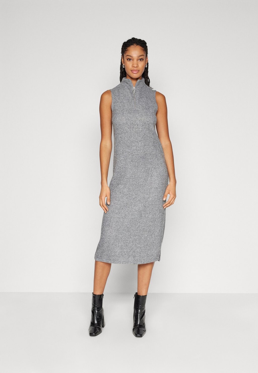 

Платье Point ONLY ONLLUCIA ZIP CALF DRESS, цвет medium grey melange