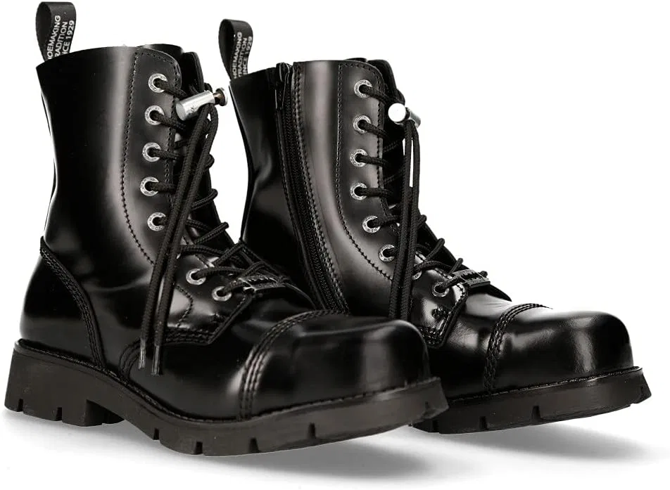 Ботинки NEW ROCK Ranger Collection Military Style Steel Toe Cap, Black