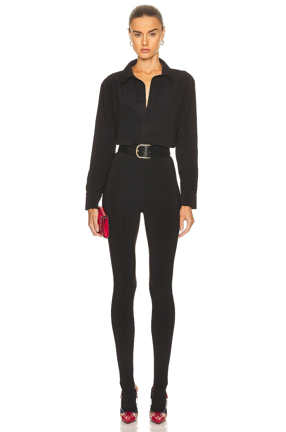 

Леггинсы Norma Kamali Shirt Legging, черный