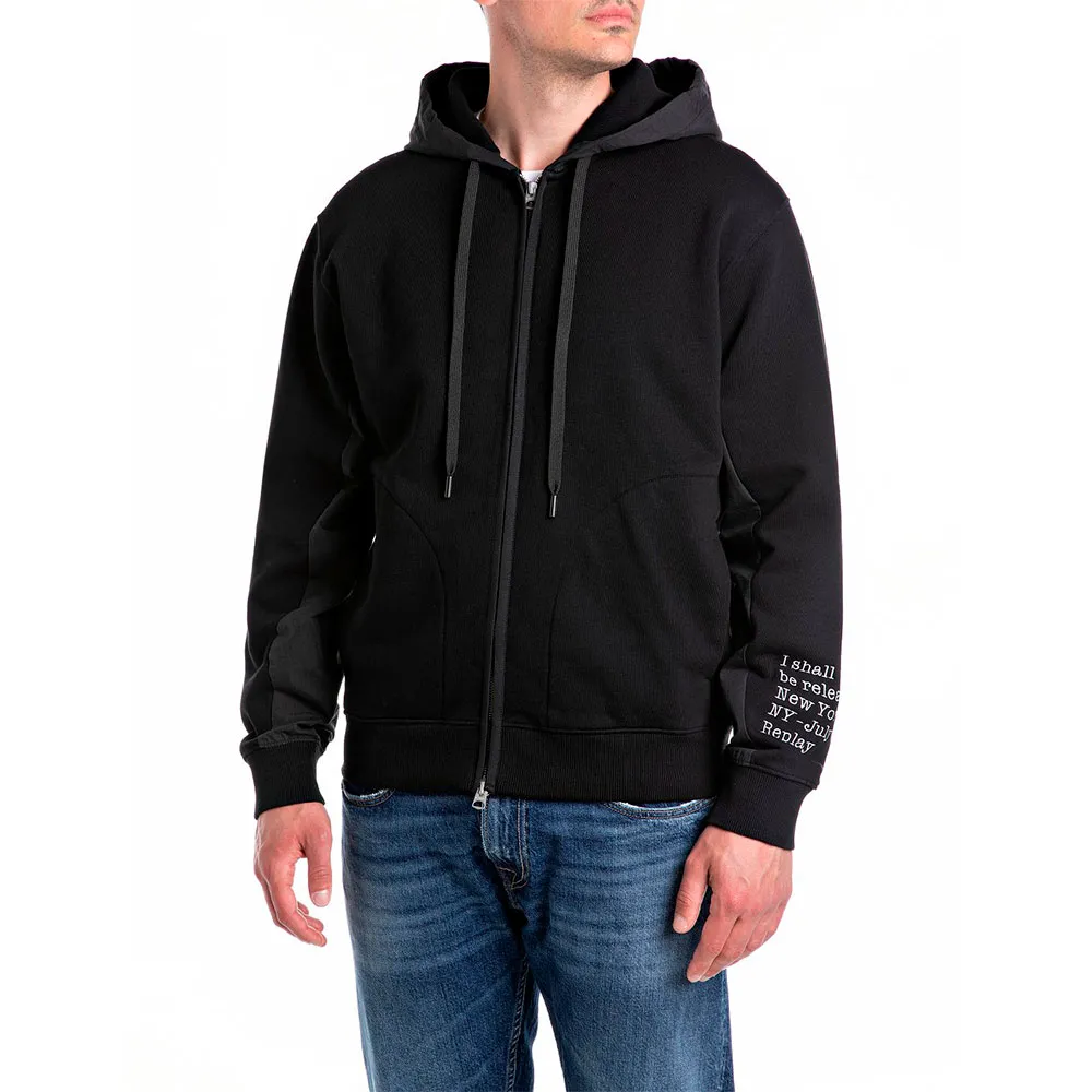 

Толстовка Replay M3079.000.21842 full zip, черный