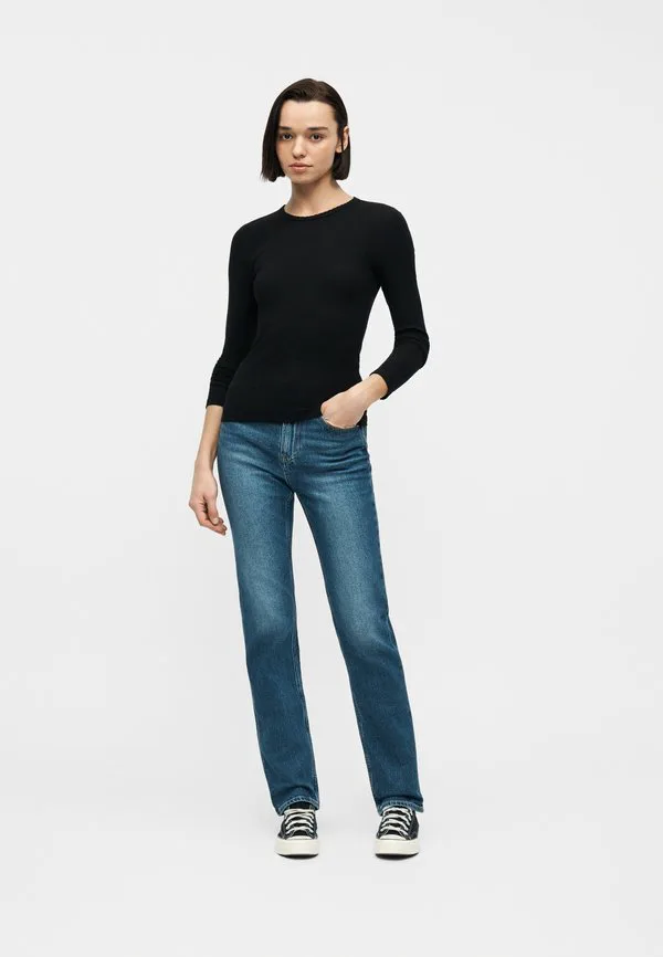 Футболка с длинными рукавами и круглым вырезом Gap, Black — фото 2