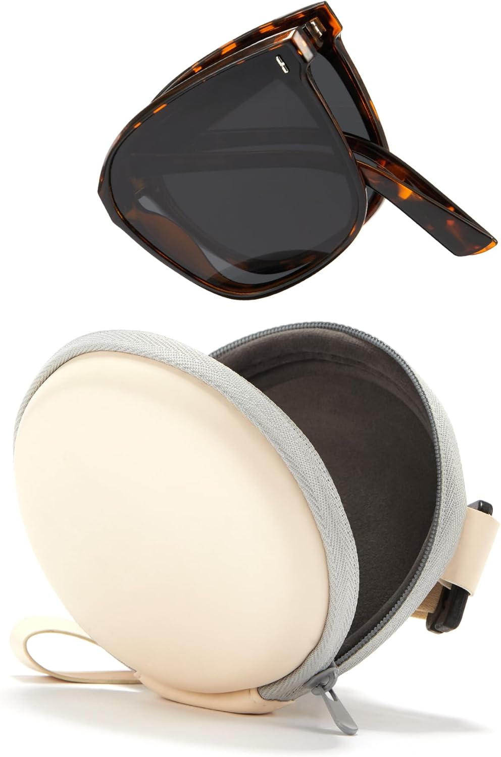 

Складные поляризованные солнцезащитные очки Cyxus для женщин и мужчин, TR90, 24 г, квадратная оправа, защита от УФ-излучения 99,99%, для пляжа, вождения и активного отдыха, 1104, 01-black Lens Turquoise Frame-1104