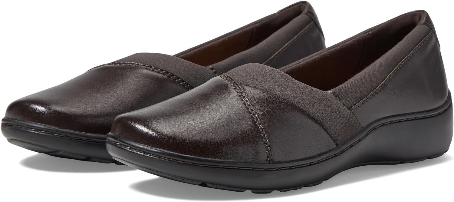 

Балетки Cora Charm Clarks, цвет Dark Brown Leather