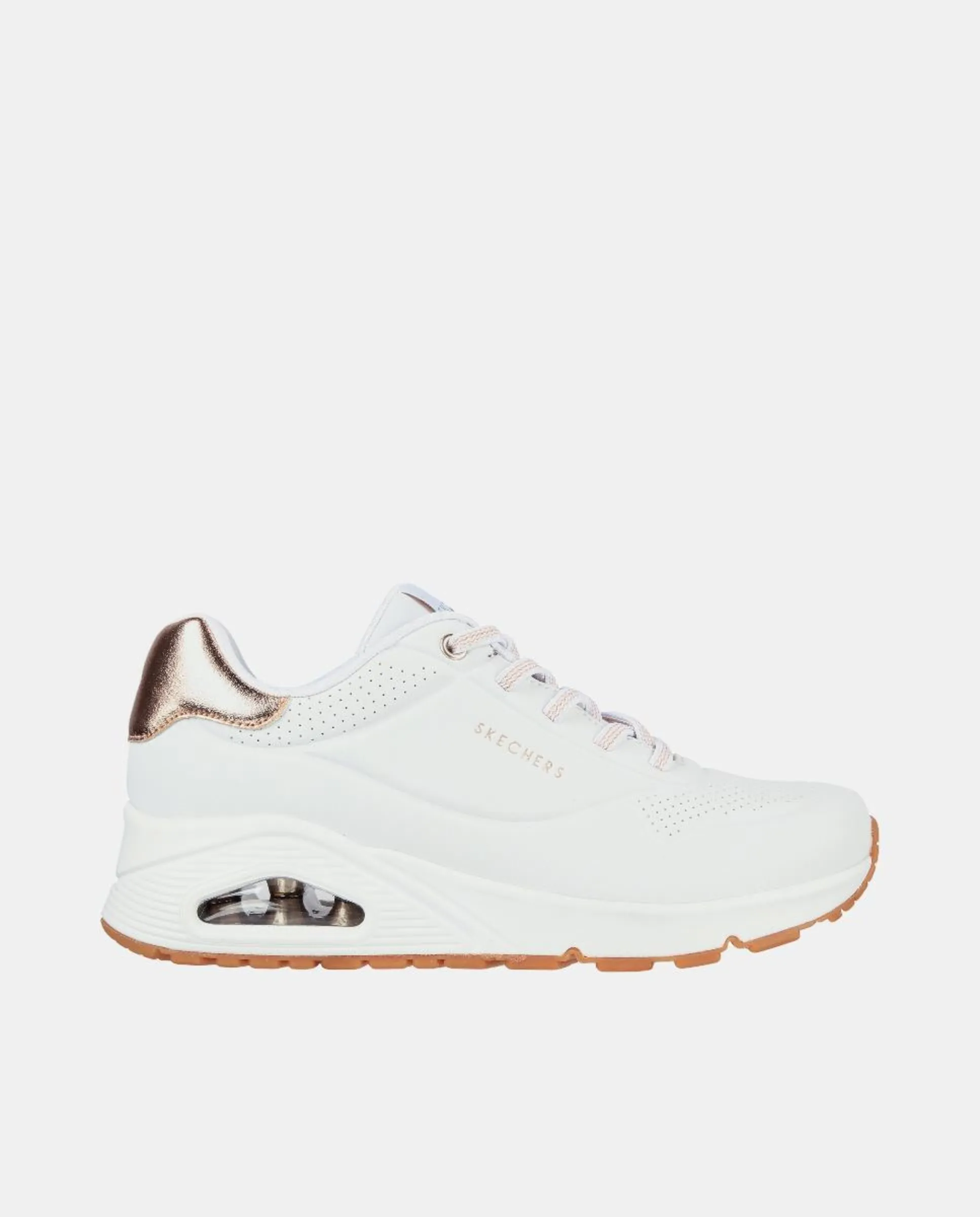 Женские кроссовки из кожи с воздушной камерой Skechers, белый