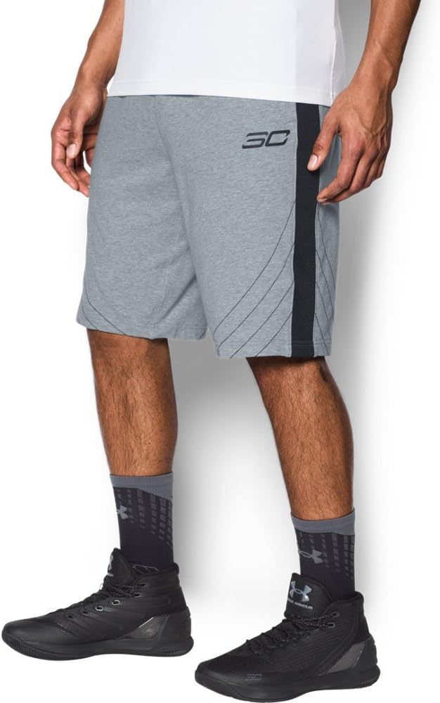 

Under Armor мужские флисовые шорты SC30 Under Armour, Steel Light Heather/ Black/ Black