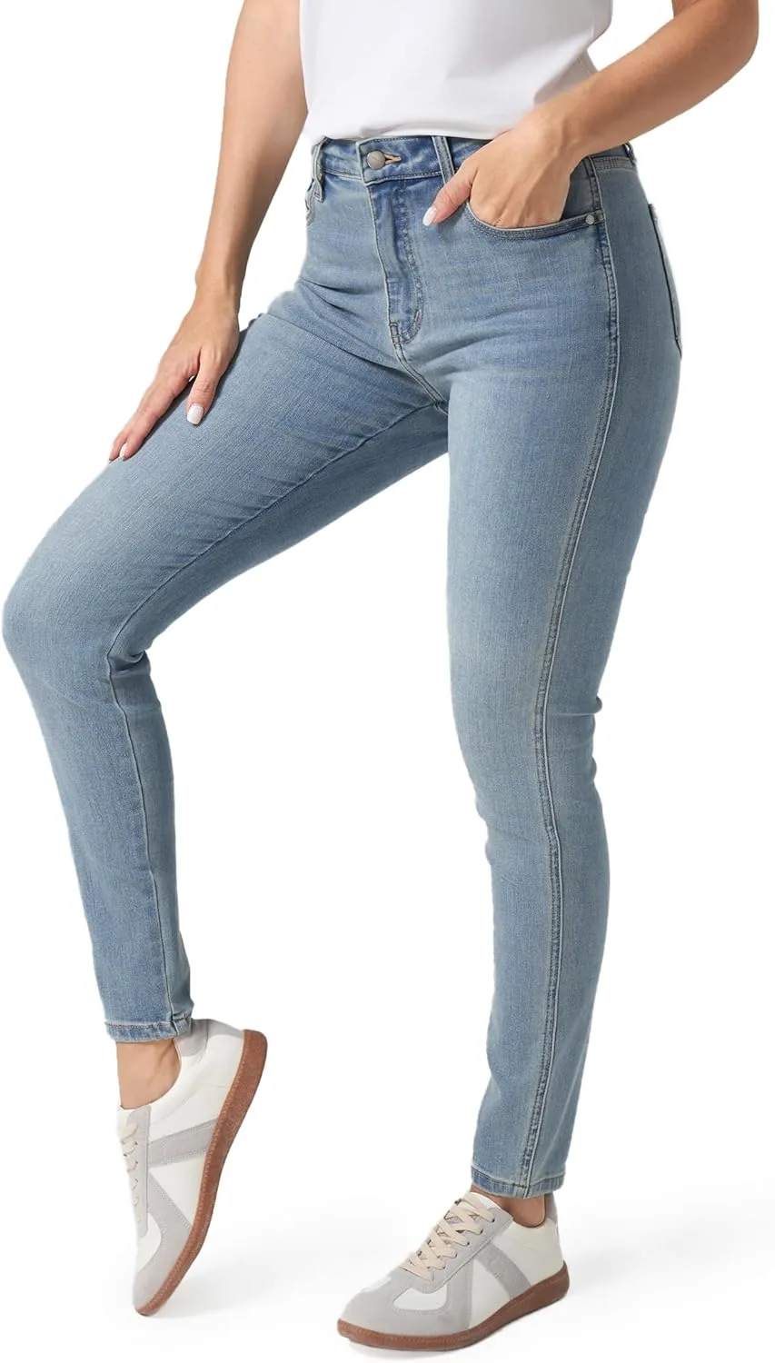 

Ультрастретч джинсы с эффектом подтяжки, завышенная талия, скинни GENUWII