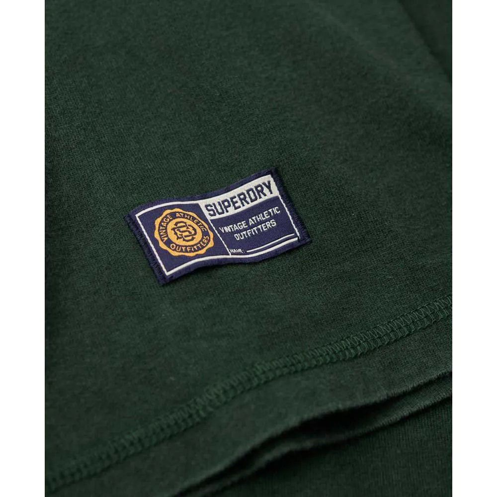 Футболка Superdry Vintage Athletic Chest long sleeve, зеленый — фото 4