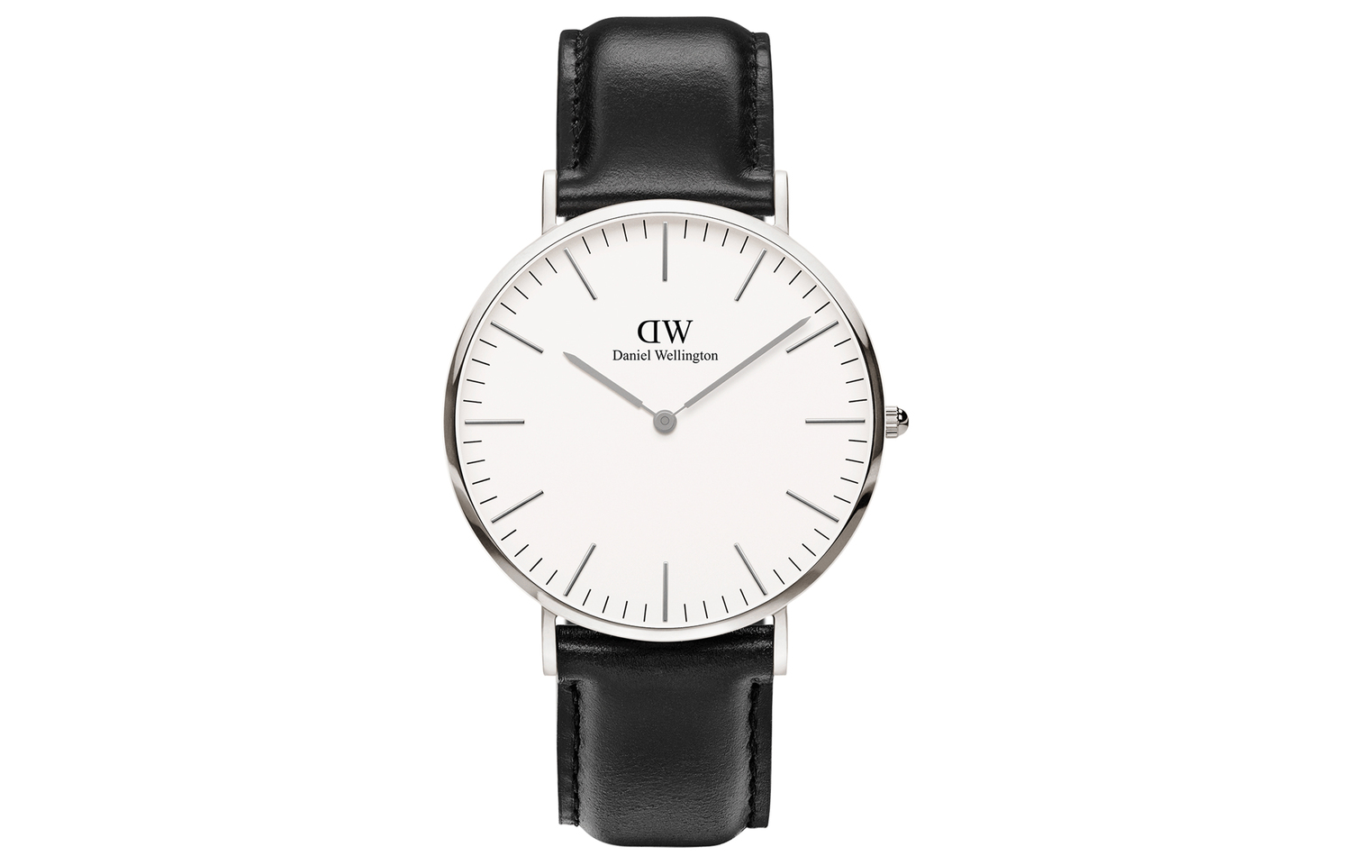 

DW/DanielWellington Часы Daniel Wellington DW Men's Watch Quartz Movement 40mm White Dial Men's Watch, Brand-New Limited Edition Blue Box-Silver Dial Cow Leather Wrist Watch