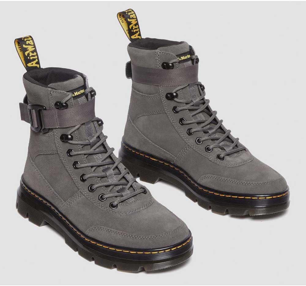 Ботинки Dr. Martens Unisex-Adult Combs Tech Fashion Boot, Gunmetal E.H. Suede — фото 4