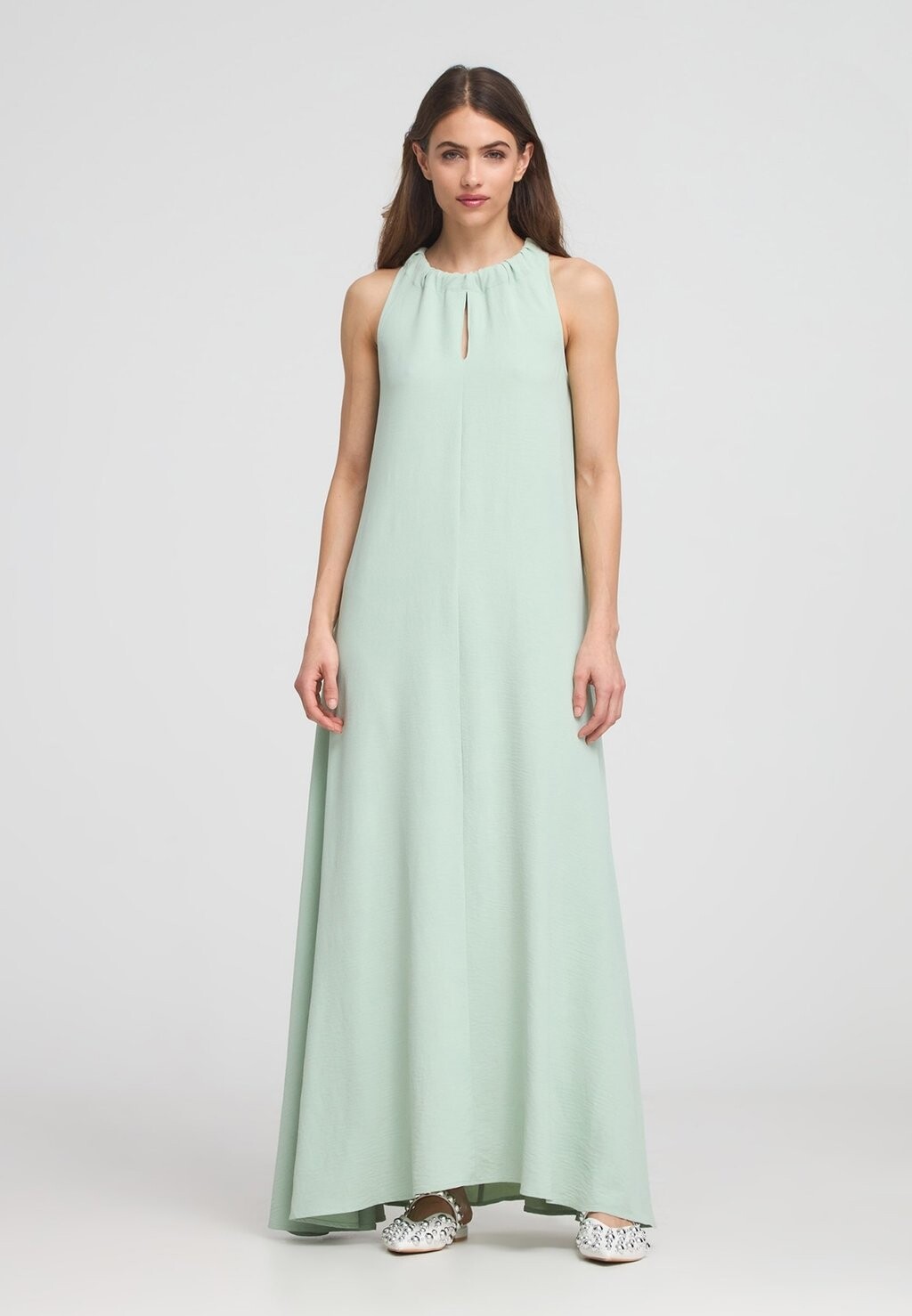 

Длинное платье CUT-OUT GOCCIA Terranova, светло-зеленый