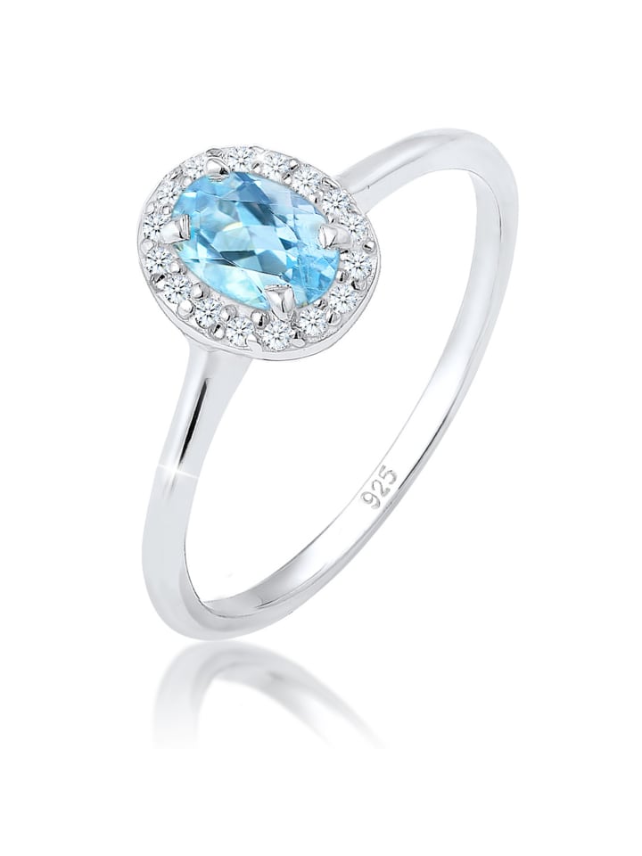 

Elli Женское кольцо синего цвета