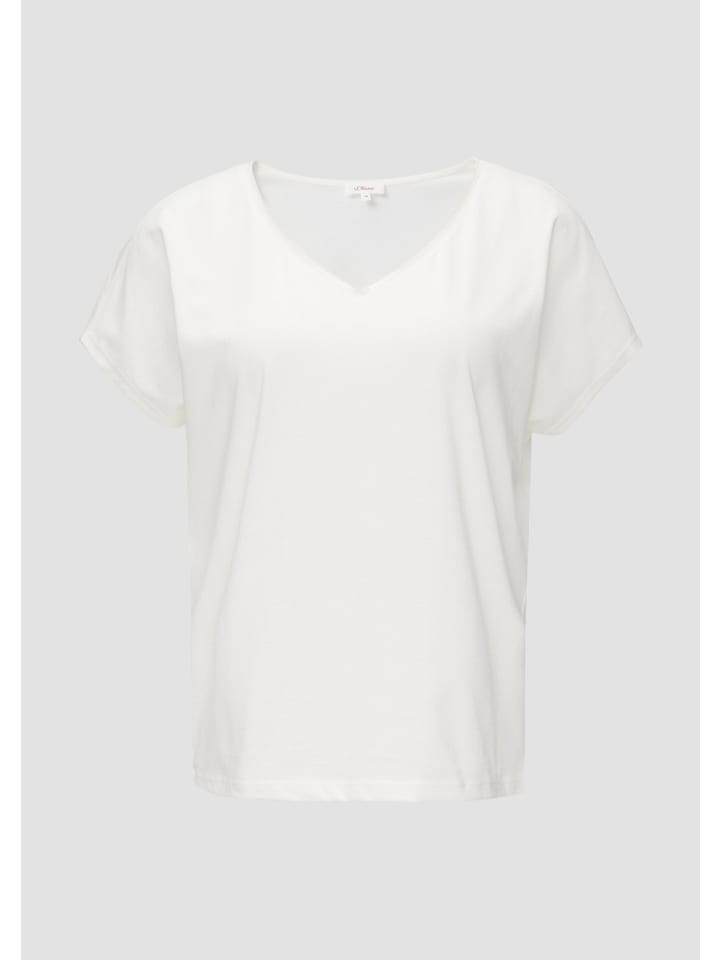 

s.Oliver Футболка цвета 0210_крем, Хаки, s.Oliver Футболка цвета 0210_крем