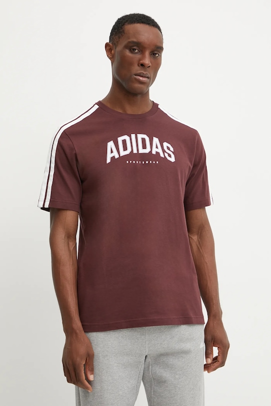 

Футболка хлопковая M C COLLE Collegiate Adidas, бордовый