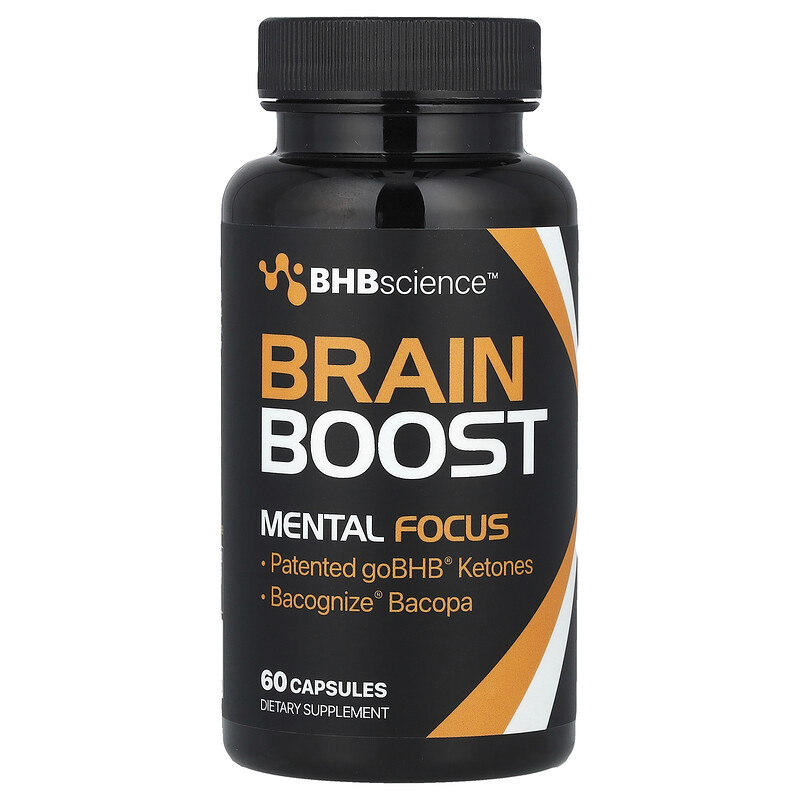 

Real Ketones, Brain Boost, Mental Focus, 60 капсул