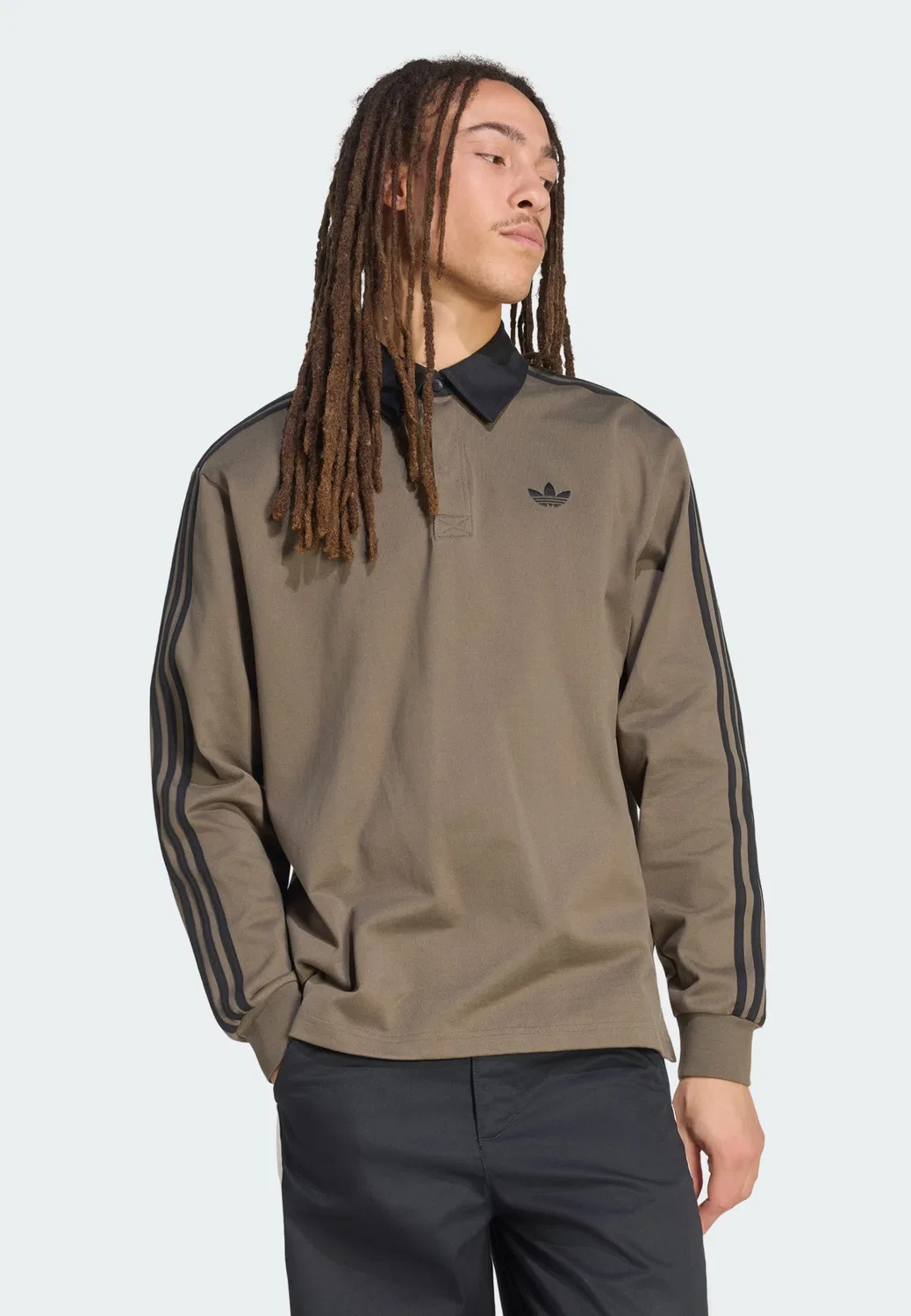 Футболка Adidas Originals коричневого цвета — фото 2