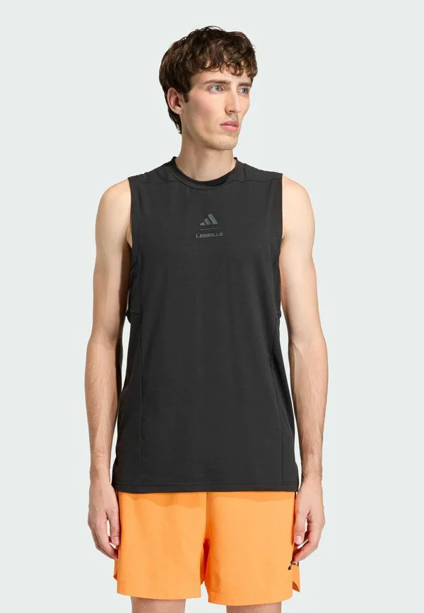 Майка с графическим принтом les mills Adidas Performance, Black Grey Six
