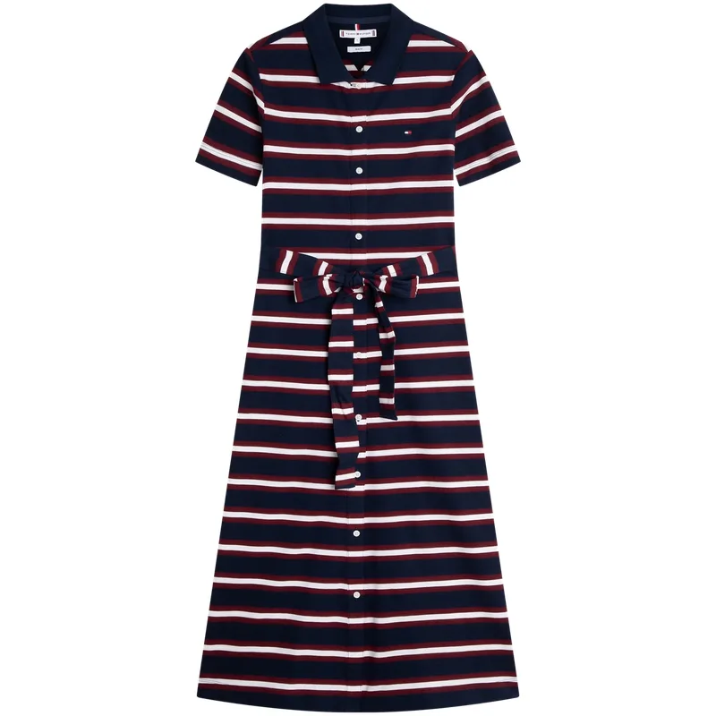 Женское платье с коротким рукавом Tommy Hilfiger, Navy Blue, Red, White 0A4
