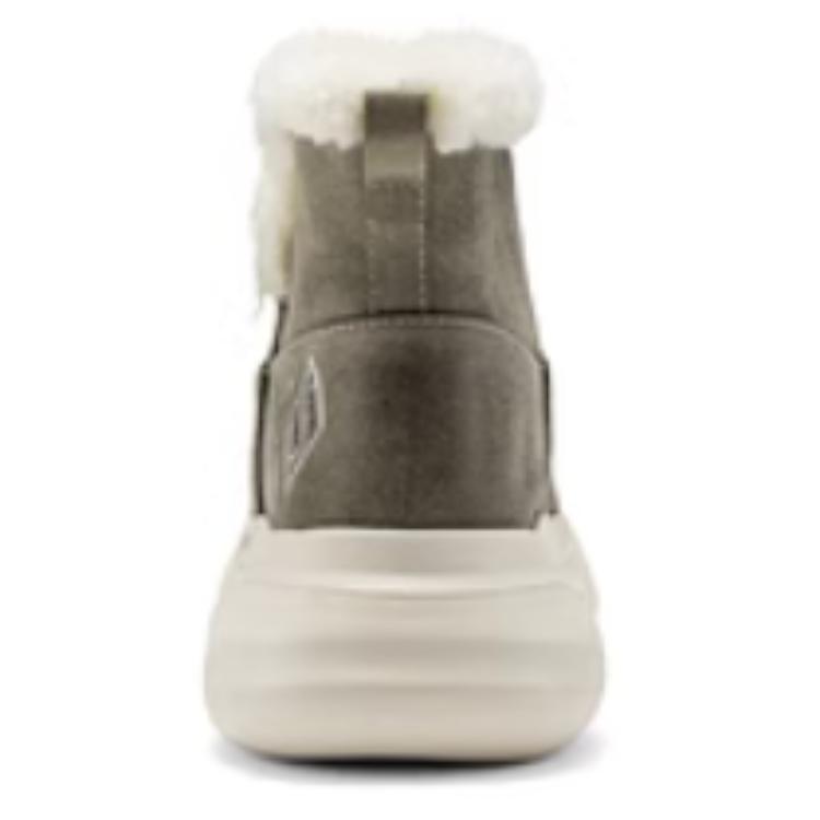 Зимние ботинки женские  Skechers Vapor короткие с искусственным мехом, серо-зеленый — фото 3