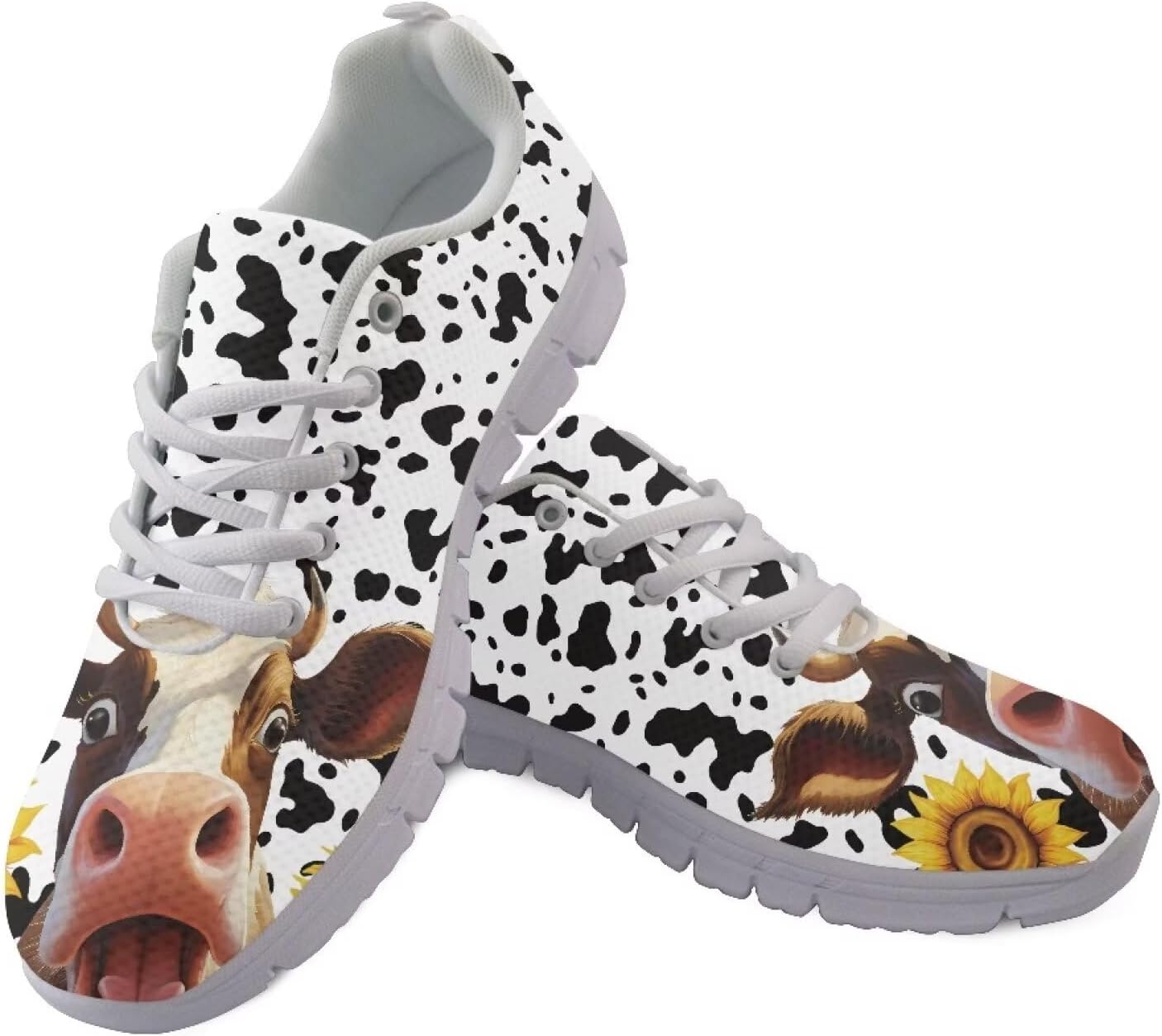 

Кроссовки GIFTPUZZ для женщин и мужчин, спортивные тренировочные обувь для бега и ходьбы, легкие дышащие кроссовки, Cow Stripe