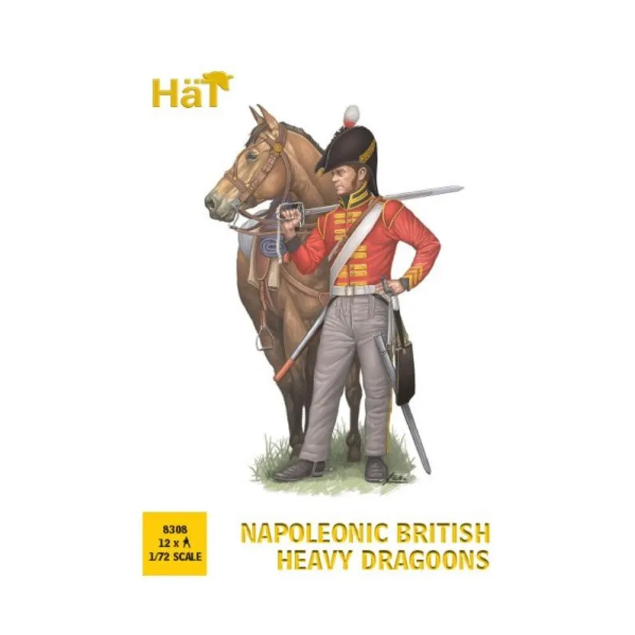 

Наполеоновские британские тяжелые драгуны, Historical Plastic Military Figures - Napoleonic (1:72) (Hat Industries)