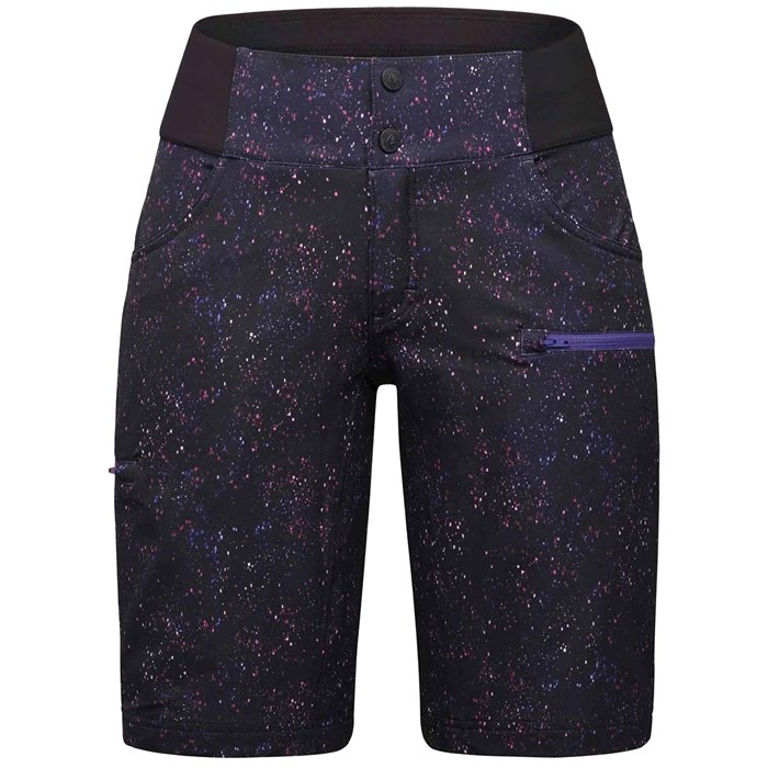 

Женские шорты All Time 11 дюймов со средней посадкой и застежкой-молнией Shredly, Galaxy Splatter