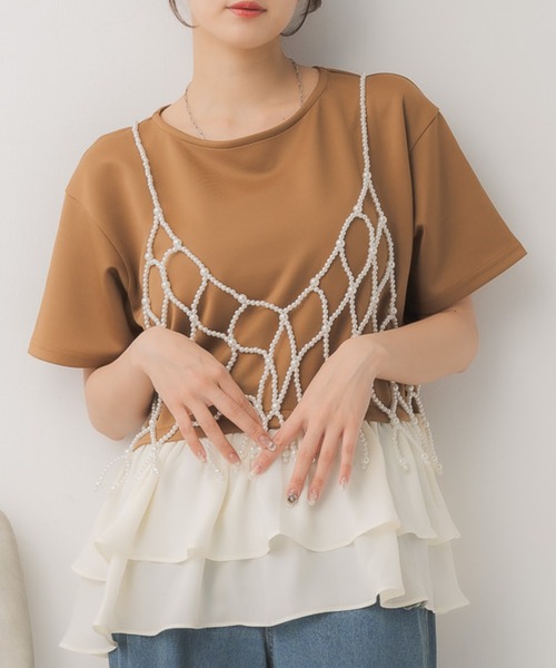 

Футболка, ретро-принт RETRO GIRL, коричневый