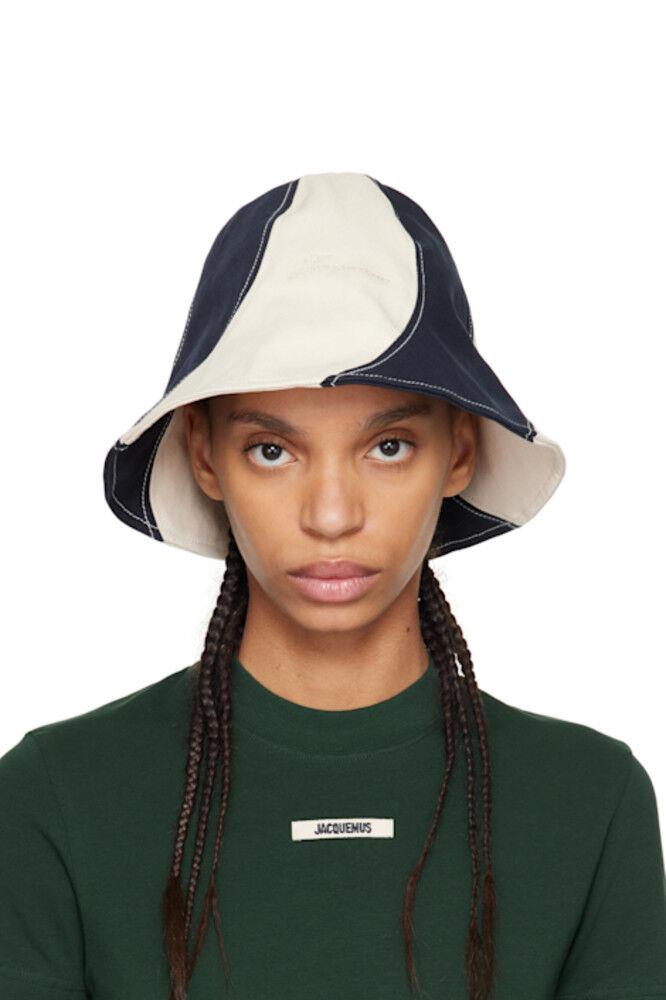

Панама цвета «Le Bob Gelato» цвета «Off-White & Navy» JACQUEMUS