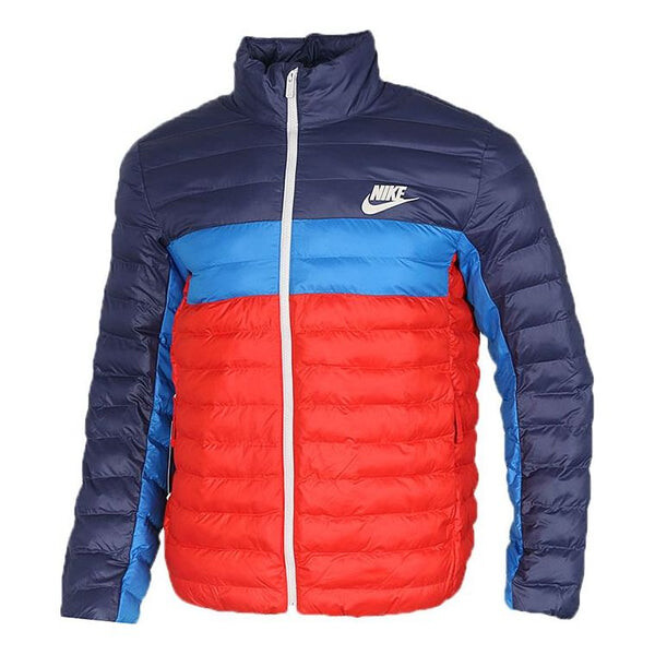 

Куртка sportswear synthetic-fill windproof jacket colorblock Nike, красный