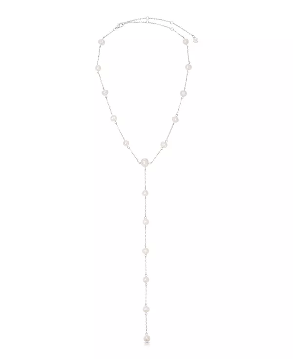 

Ожерелье-Лариат из капающего перламутра Ettika, silver