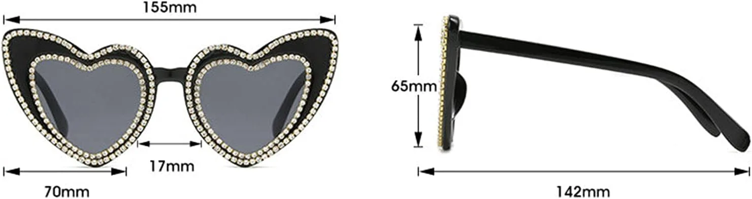 

Willochra Милые солнцезащитные очки в форме сердца с кристаллами и стразами в маленькой оправе, модные женские солнцезащитные очки для вечеринок с бриллиантами, Brown
