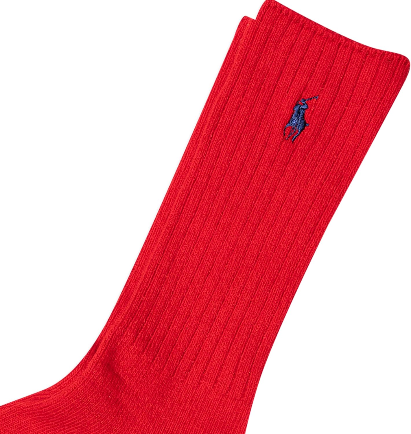 POLO RALPH LAUREN мужские хлопковые ребристые носки, Red — фото 2