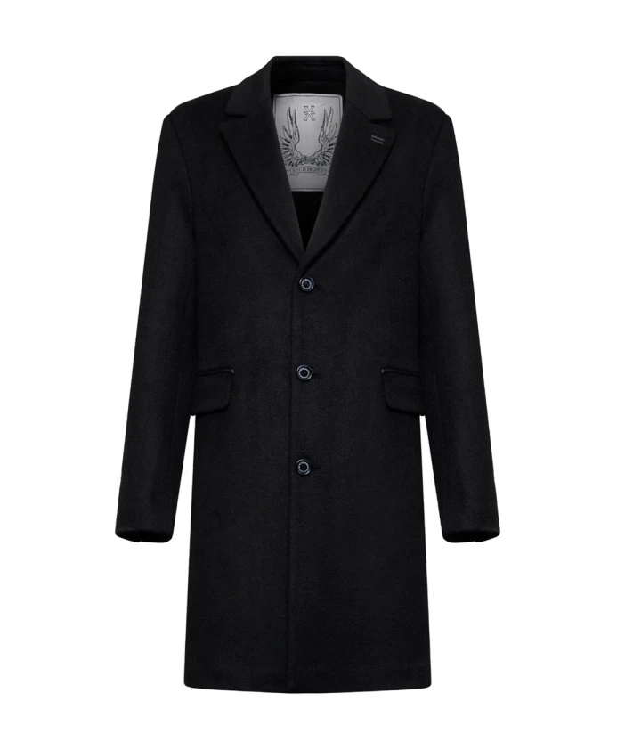 

Однобортное пальто с накладными карманами Richmond, черный