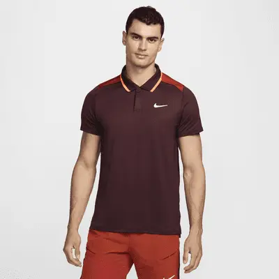 

Футболка Nike NikeCourt Advantage, цвет Burgundy Crush/Dragon Red/White