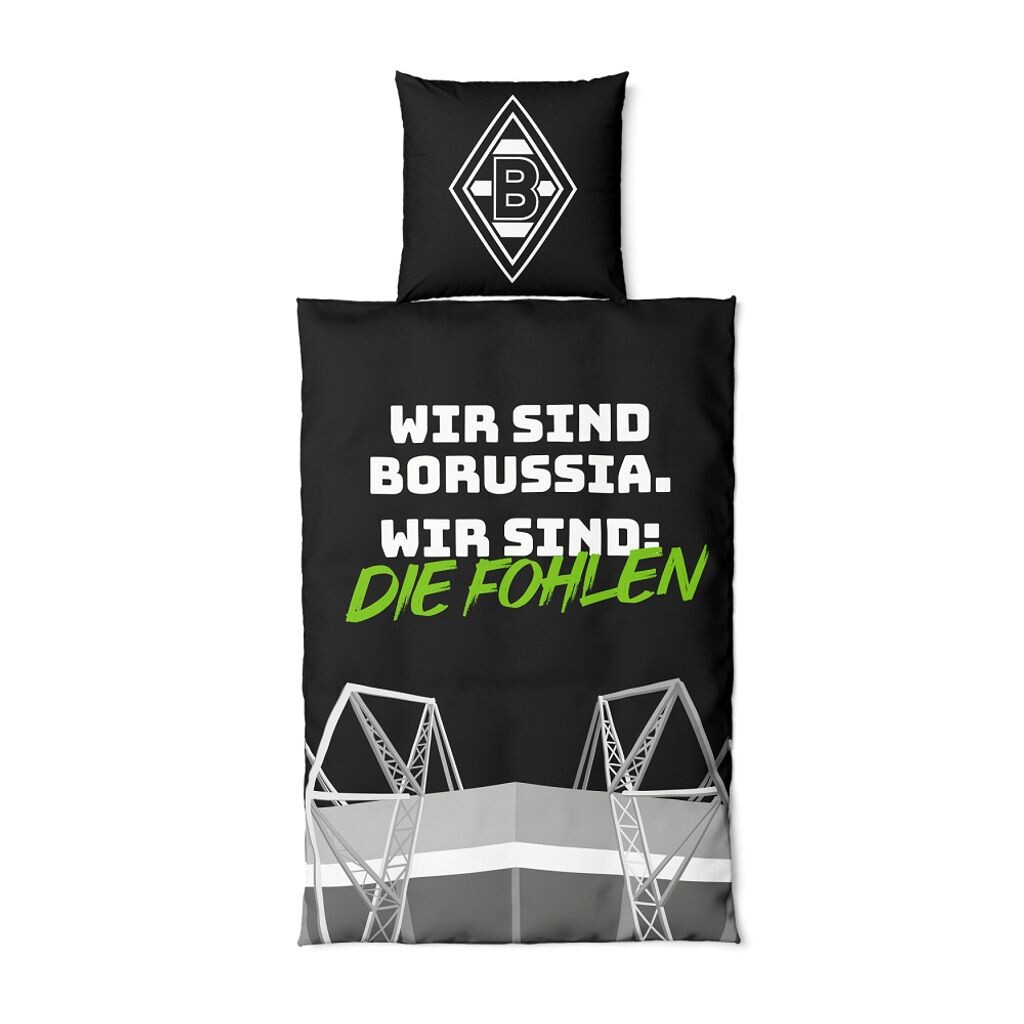 

Постельное белье Borussia Mönchengladbach «Светится в темноте» черный/зеленый