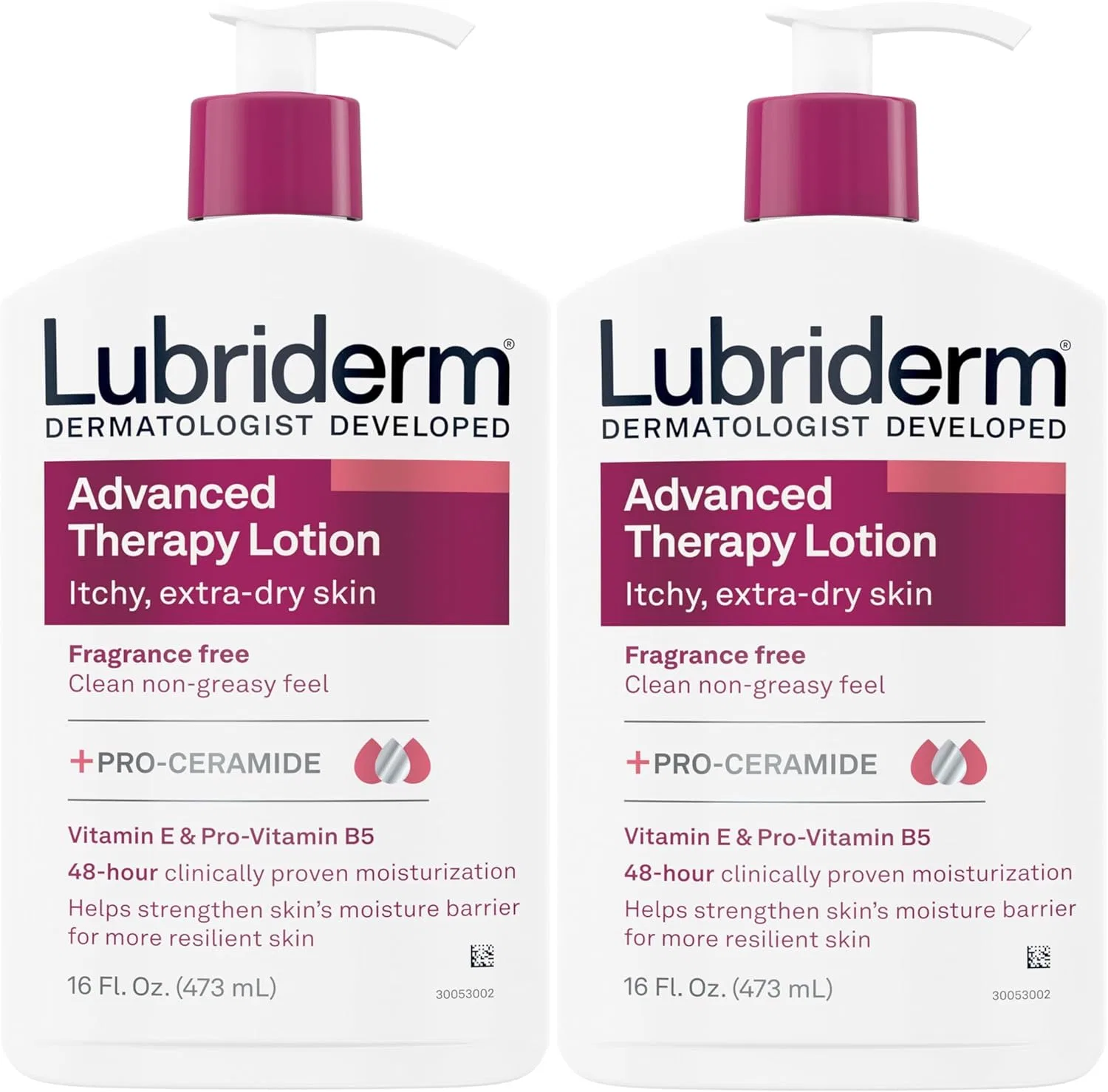 Лосьон Lubriderm Advanced Therapy для очень сухой кожи, 2 по 473 мл