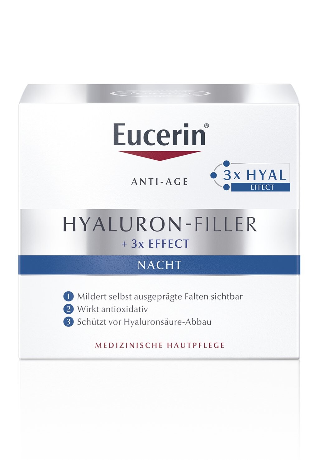 Сыворотка Eucerin — Антивозрастной уход ANTI AGE NACHTCREME HYALURON-FILLER, GESICHTSPFLEGE — фото 3