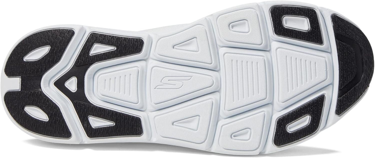 Мужские кроссовки Skechers Max Cushioning Slip-ins - для тренировок, бега и ходьбы с амортизирующей стелькой из мемори-пены, белый/черный — фото 3