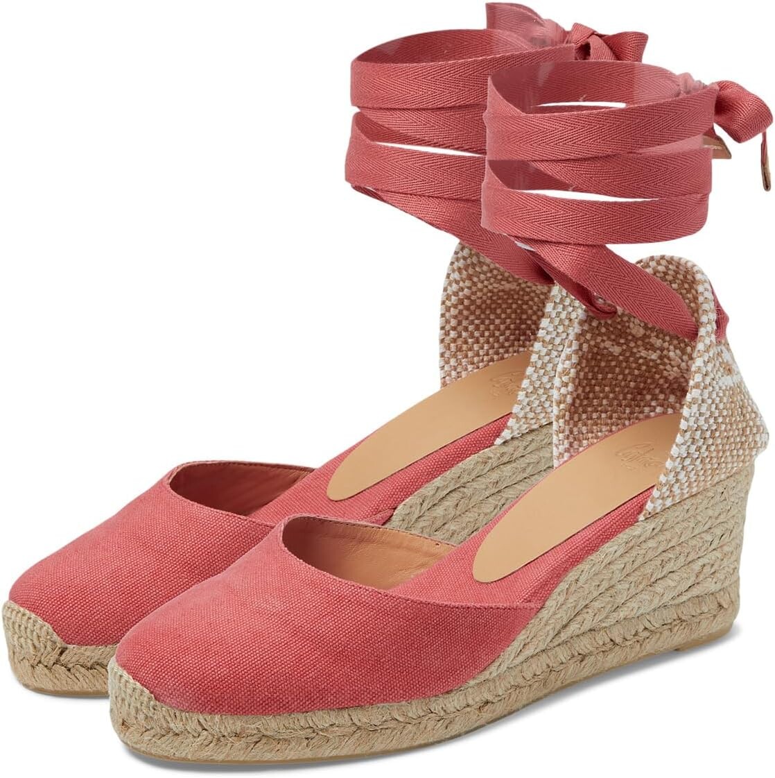 Туфли CASTANER Carina 60mm Wedge Espadrille, цвет Bright Pink