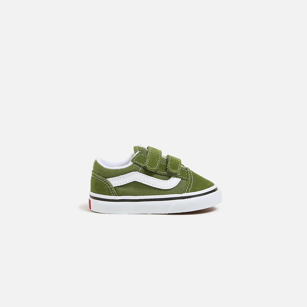 

Кроссовки VANS TD Old Skool V Crib, цвет Color Theory/Pesto