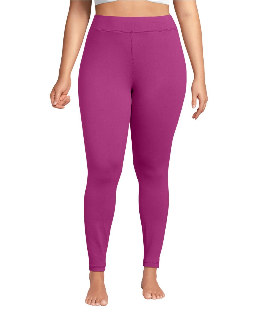 

Уютные термоштаны большого размера из термобелья Lands' End, Light raspberry sorbet