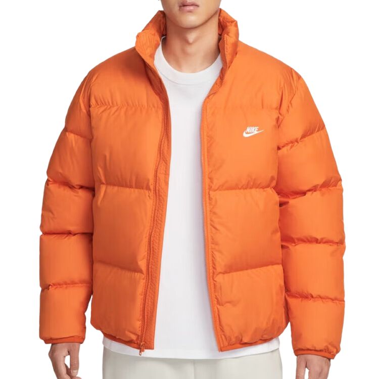 Куртка мужская Sportswear Club Therma FIT Down Nike, оранжевый/белый — фото 3
