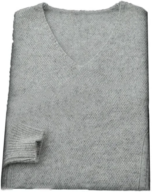 

Мужской шерстяной свитер с V-образным вырезом