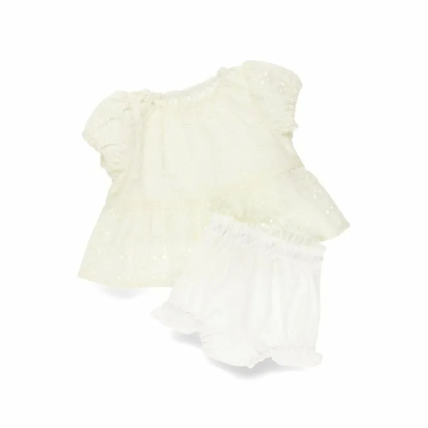 Топ и низ с кружевной отделкой по краю Branshes, ivory