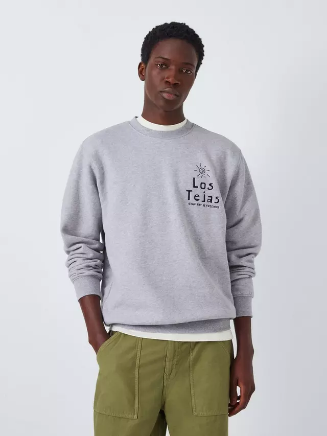 

Толстовка Stan Ray Los Tejas Cotton, цвет grey marl